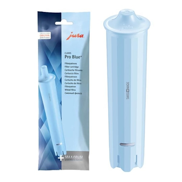 JURA 25058 CLARIS PRO BLUE+ vattenfilter för espressokalk och rester Blå