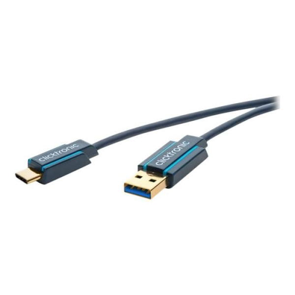 ClickTronic USB-kabel USB Typ A (M) till USB-C (P) USB 3.0 3m