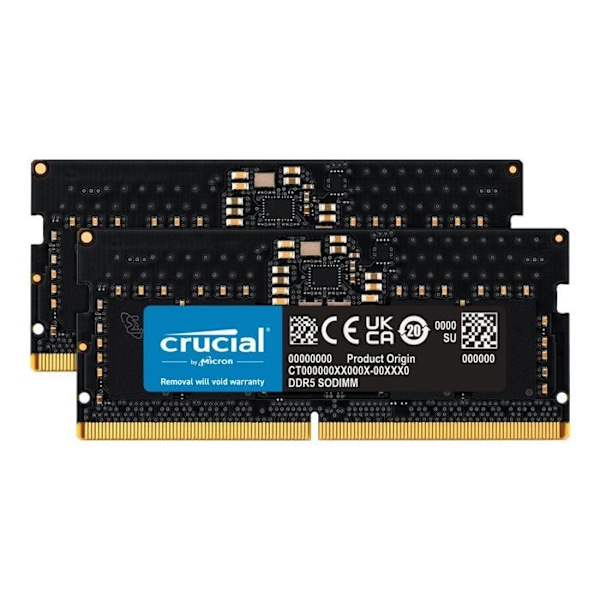 RAM-minne SODIMM - CRUCIAL - DDR5-5600 - 16GB - CL46 - Icke ECC