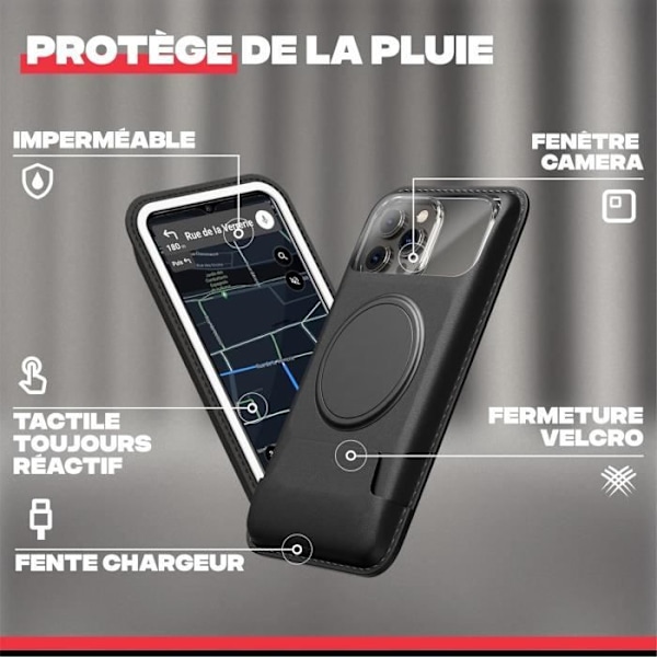 Stödtelefon - SHAPEHEART - PRO - Magnetisk - Vattentät - Avtagbar