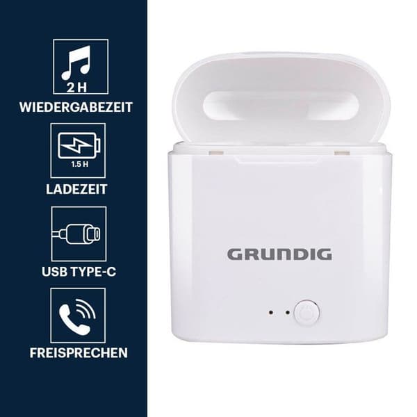 Grundig Trådlösa hörlurar Vit