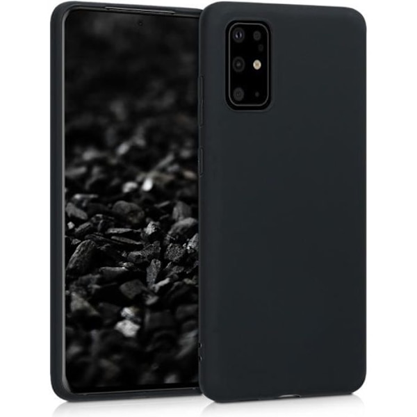 Fodral - kwmobile - Samsung Galaxy S20 Plus - Mattsvart - Fullständigt skydd - Mjuk Svart