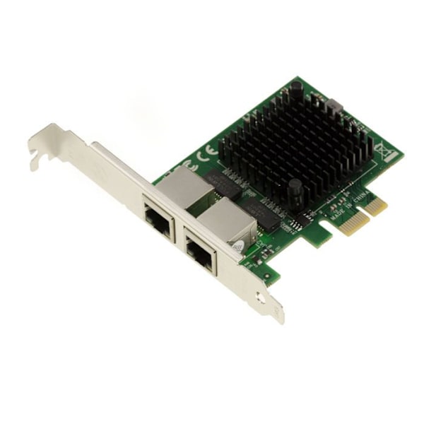 PCIe 2 portar RJ45 Dual LAN GIGABIT ethernet 10 100 1000 1G nätverkskontrollkort med Intel 82571 Chipset