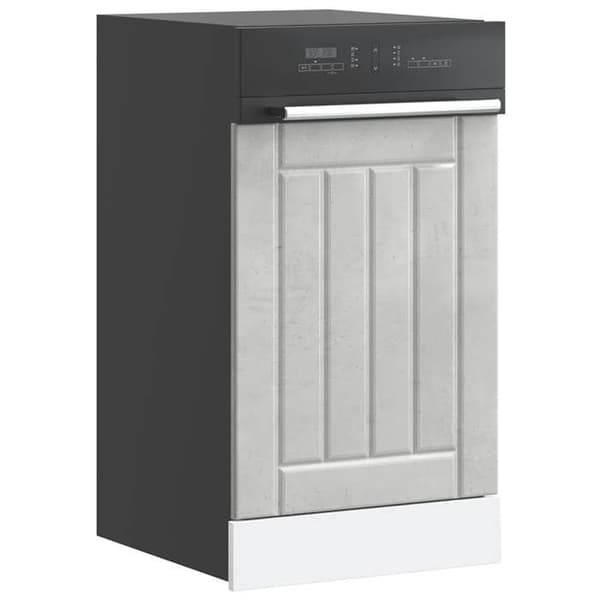vidaXL Diskmaskinpanel Lucca grå betong ingenjörsträ 853891