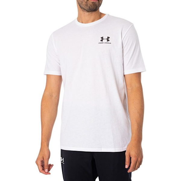 T-shirt - Under Armour - Sportstyle Vänster Bröst - Kortärmad - Vit - Multisport Vit jag
