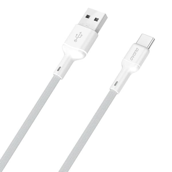USB-A till USB-C kabel 5A 1 m - vit