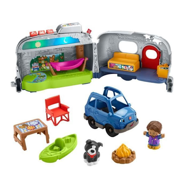 Interaktivt campingpaket - FISHER PRICE - HJN40 - 2 i 1 - Flerfärgade ljus - Gradvis utveckling mångfärgad