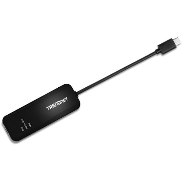 Nätverksadapter - Trendnet - TUC-ET2G - USB-C till Ethernet - 2,5 Gigabit - 2.5GBASE-T Svart