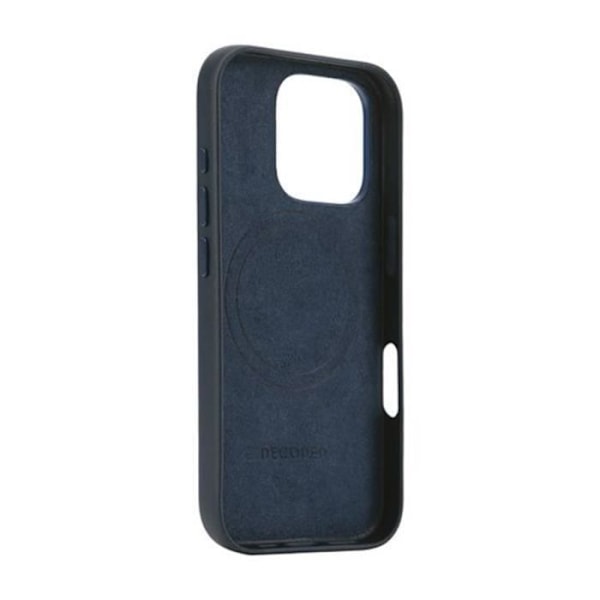 Fodral till iPhone 16 Pro Stötsäkert Läder Kompatibel MagSafe Decoded Blue Blå