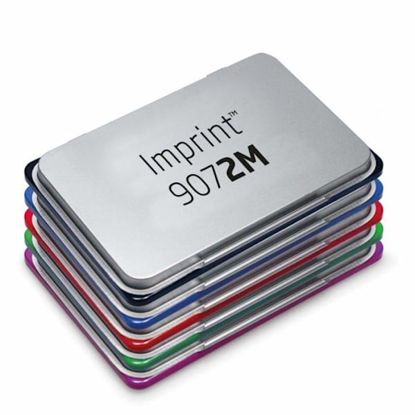 Trodat dekorativ bläckdyna - 9072M - Röd Metallbläckdyna 11 x 7 cm