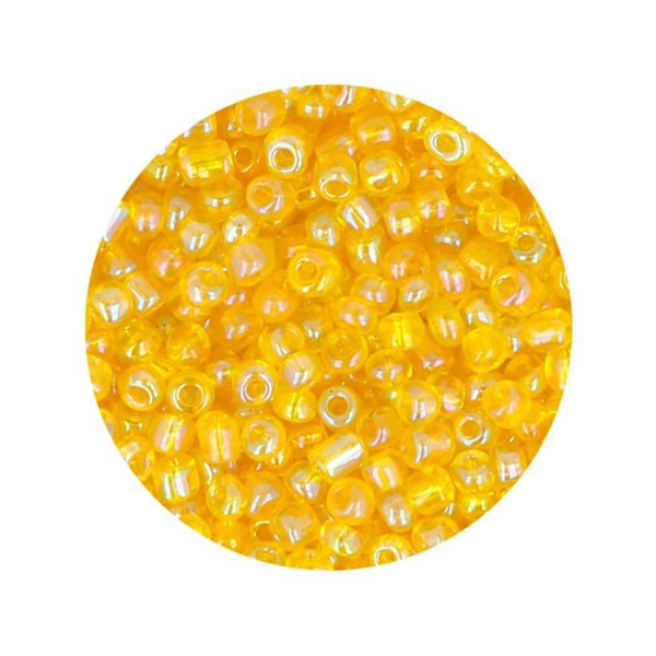 Innspiro - Z14234 - Gul norrsken rund glasfrö 3,0mm. 8/0 500gr.