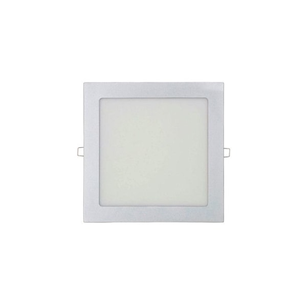 Fyrkantig LED-spotlight EDM - 22cm - 20W - 1500lm - 4000K - Krom ram - 31585 Krom