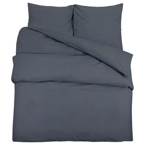 vidaXL Påslakanset Antracit 200x200 cm Microfiber135944 antracit