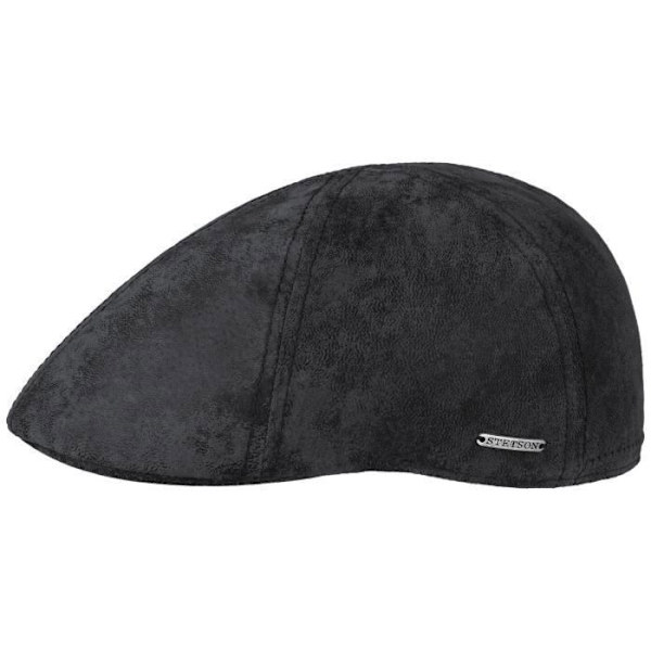 Stetson Texas läder 6-delad keps (74562-61-XL-svart) Svart M