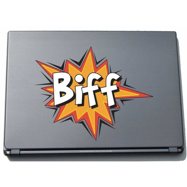Pinkelephant - lap-comic011-150 - 011 Comic-Skin för Laptop Biff SCENE-Klistermärke 188 x 150 mm