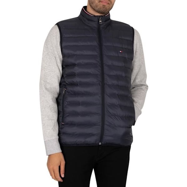Gilet - Tommy Hilfiger - Core Packable Circular - Blå - Återvunnen polyester - Vattentålig Blå M