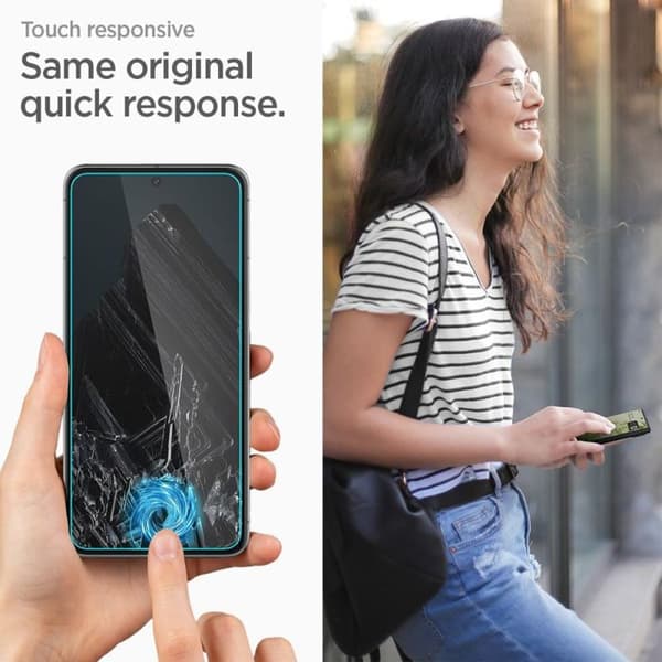 Härdat glas - Spigen - Align Master - Pack om 2 - Google Pixel 8 Pro - Transparent Transparent