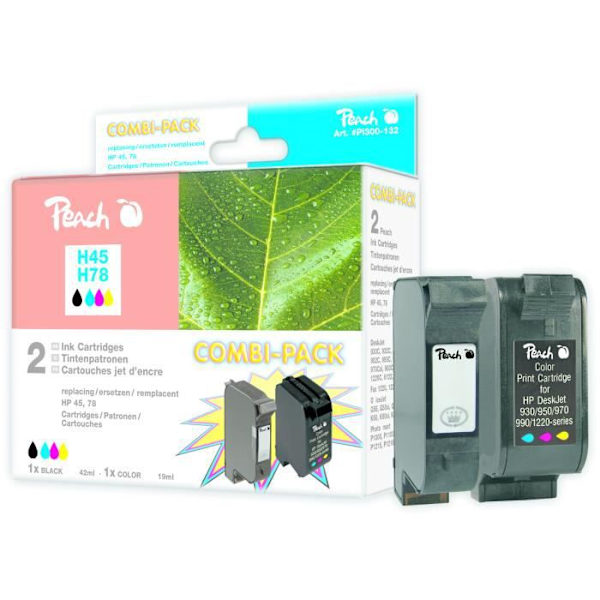 Peach PI300-132, Svart, Cyan, Magenta, Gul, HP Color Copier 290, HP DeskJet 1220 C, HP DeskJet 1220 C-PS, HP DeskJet 1220 CSE