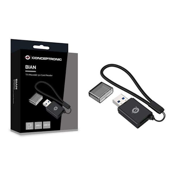 Conceptronic BIAN07B USB 3.2 Gen 1 kortläsare MicroSD/SDHC/SDXC svart