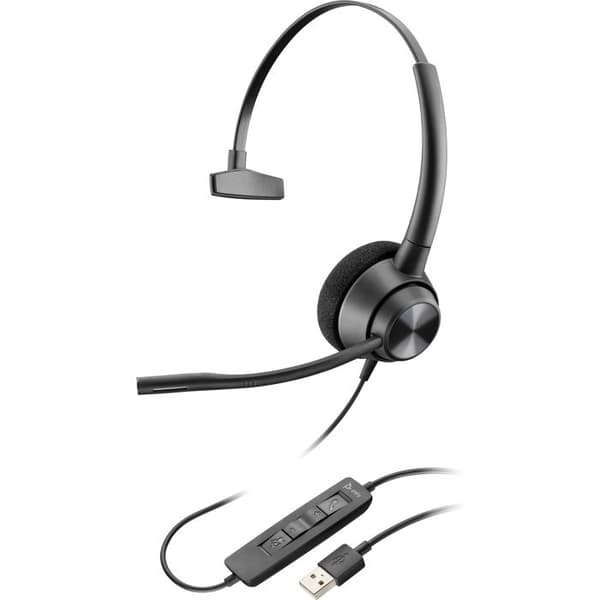 Hörlurar med mikrofon - HP - Poly EncorePro 320 - USB-C - Stereo - Över-örat Svart