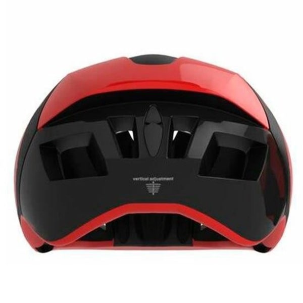 Cykelhjälm - BRIKO Gass 2.0 - Svart / Röd - Aerodynamisk design och exceptionell säkerhet Svart röd M