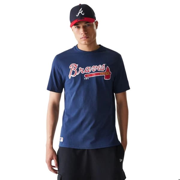 T-shirt Braves Nos MLB Regular - obsidianblå obsidianblå S