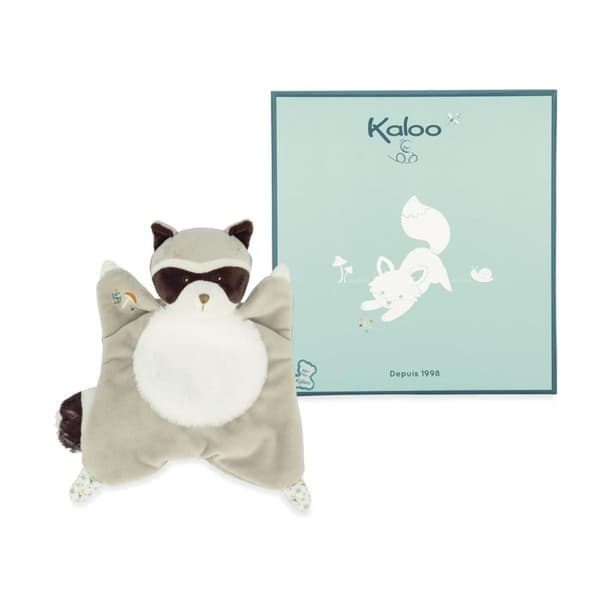 Doudou Raton Laveur Gaston - KALOO - Gosedjur/Doudous - Blå Grå