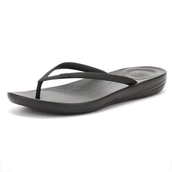 Ergonomiska tongs - FitFlop - Helt svart - iQushion - Optimal komfort - Elegant design Svart 39