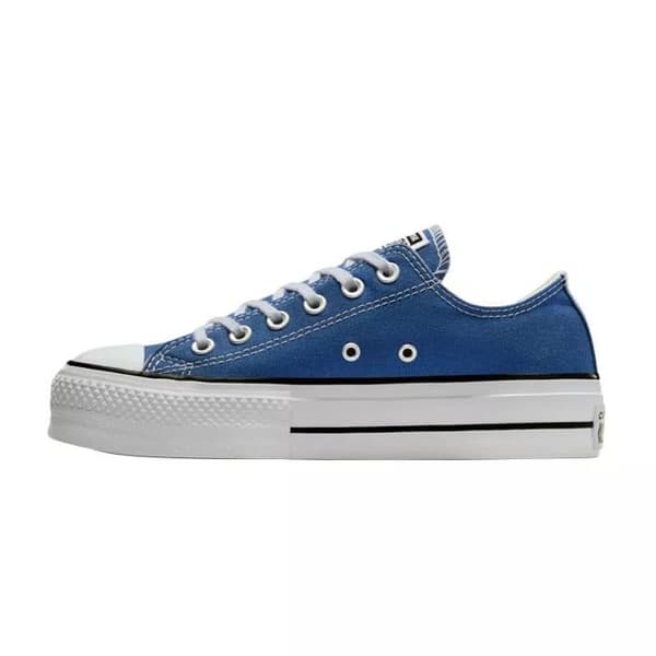 Basket Converse PLATFORME CANVAS HI Blått och vitt 40