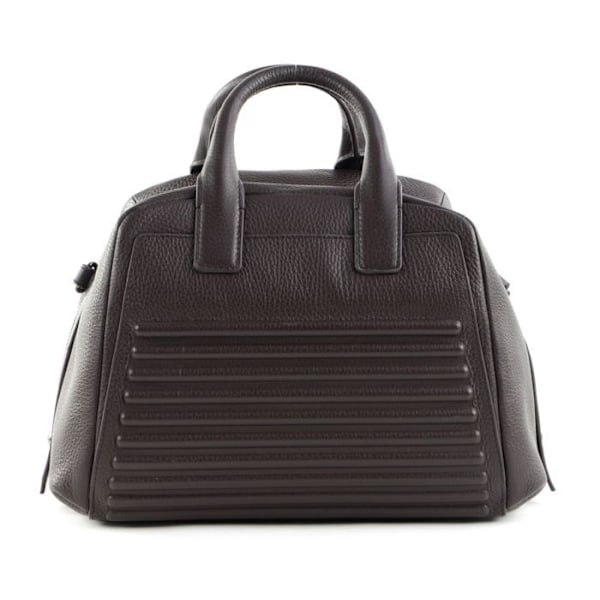 Handväska - MANDARINA DUCK - I-Con Tote M - Kalvskinn - Brun - Avtagbar axelrem kastanj