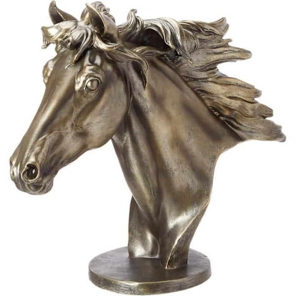 Staty - Design Toscano - QS252 - Mäktig häst - Flerfärgad - 38 x 14 x 33 cm Flerfärgad