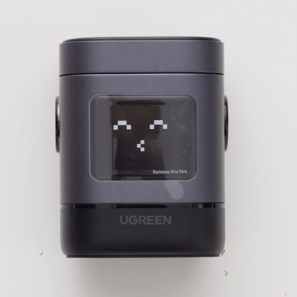 Laddstation 2 i 1 - UGREEN - Robot - Qi2 - Svart Anodiserad grå