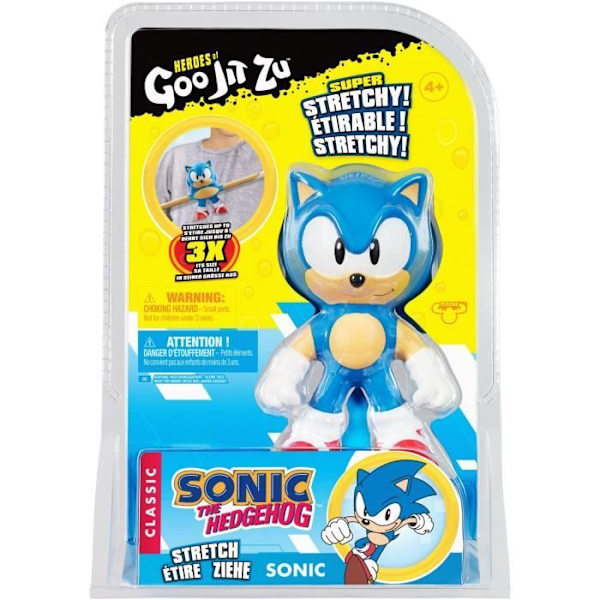 Sonic Figure - Goo Jit Zu Älgleksaker - 11cm - För barn - Utomhus Flerfärgad