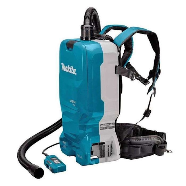 Ryggsäckssug - MAKITA - DVC665ZU - 2x18V - Borstlös motor - HEPA-filter - AWS Bluetooth