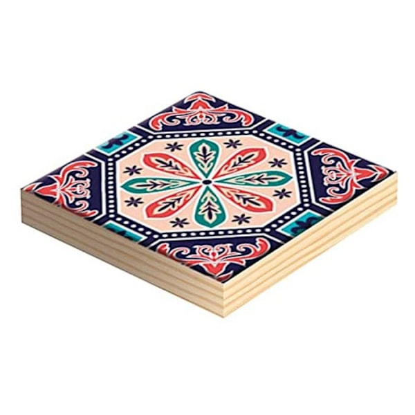 Träplatta 15 cm 2 stycken kastanj