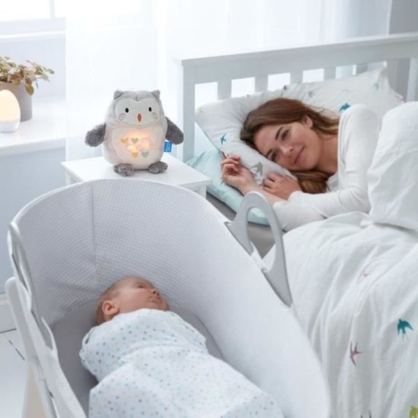 TOMMEE TIPPEE Grofriend Plush White Noise Baby Sleep Aid med nattljus, lugnande ljud och CrySensor Technology -