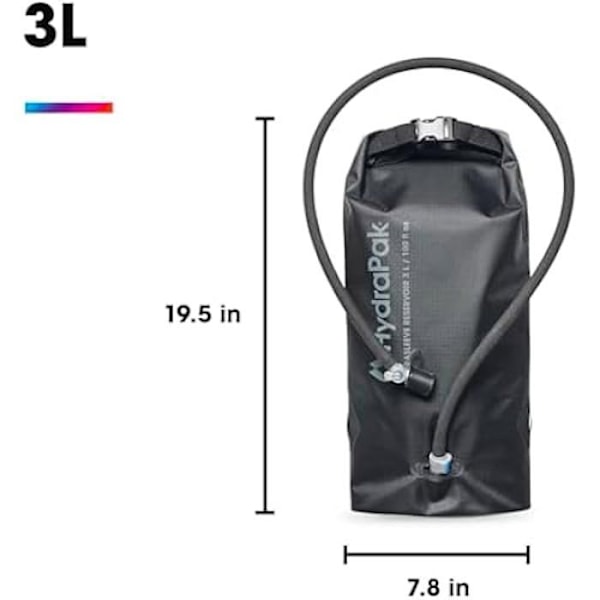 Hydrationsreservoar - HYDRAPAK - HYDRASLEEVE - 3L - Svart - Unisex Svart