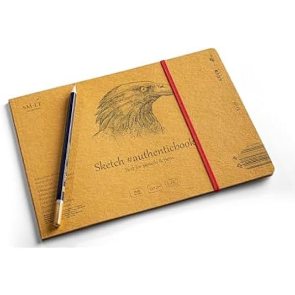 Ritblock - SM-LT - Kraft - 24,5x17,6cm - 24 ark - 90 gsm kraft
