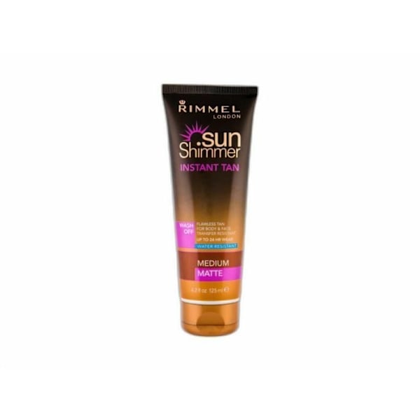 125ml Rimmel London Sun Shimmer Bronzage Instantané, Medium Matt, Självbrunande Produkt Matt medel