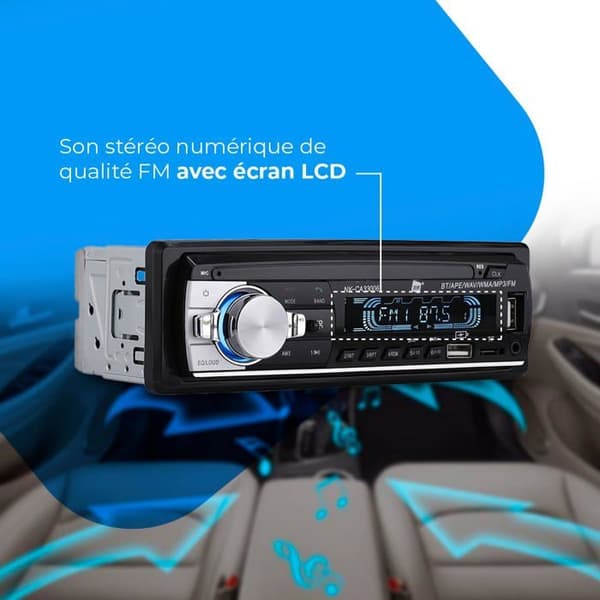 Autoradio 1 DIN - NK - Modell NK - Bluetooth 5.0 - Dubbel USB/TF - 4x40W