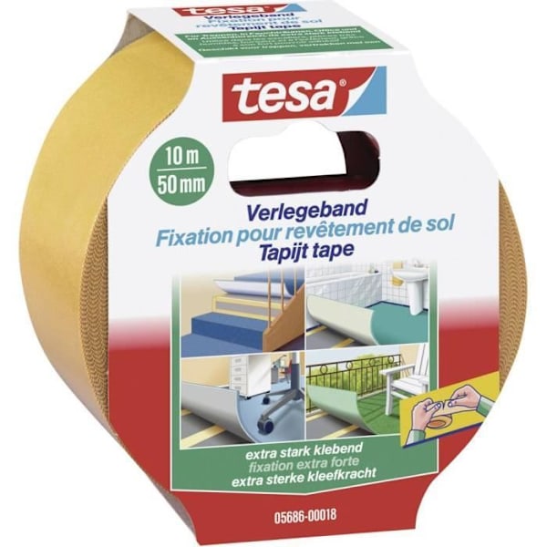Installationstejp - TESA - 05686-18 - 10 m x 50 mm - Orange