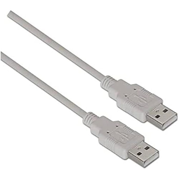 USB 2.0-kabel - AISENS - A101 - 1 m - Beige färg - Typ A hankontakt
