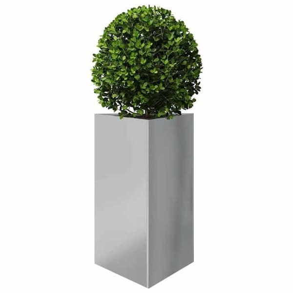 vidaXL Triangulär plantering 50x43x75 cm galvaniserat stål 851181