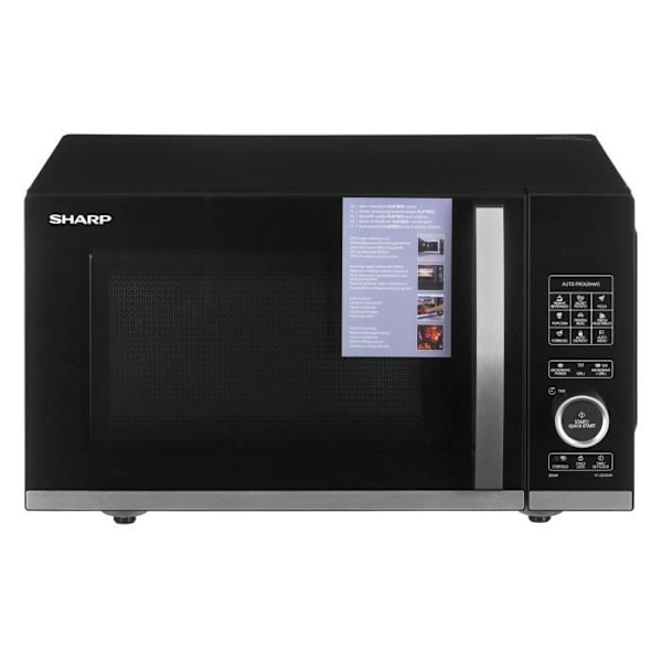 Mikrovågsugn - SHARP - YC-QG204AEB - 20L - 800W - Grill 1000W - Svart