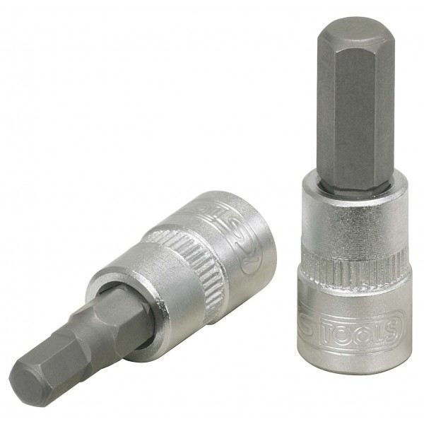 6-punkts skruvmejselhylsa - KSTOOLS - KROMmatta - 1/4'' - 7 mm