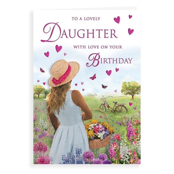 Regal publishing C80916 Traditionellt födelsedagskort för flicka 9 x 6