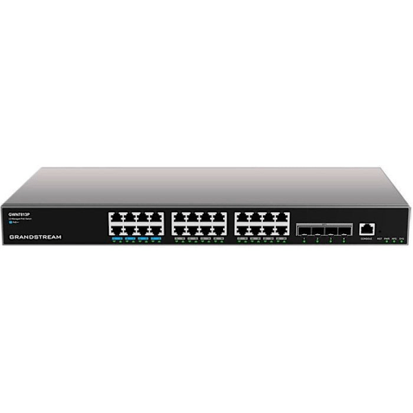 Switch - Ethernet-nav - Grandstream injektor - GWN7813P Grå