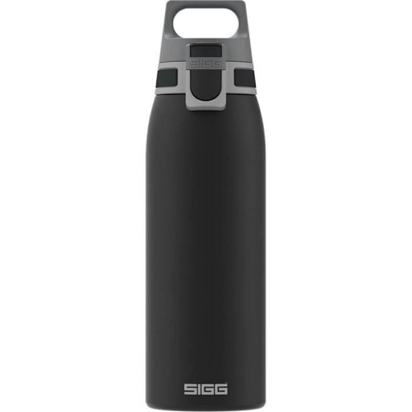 Vattenflaska - SIGG - Shield One - 1L - Svart - 18/8 rostfritt stål Svart