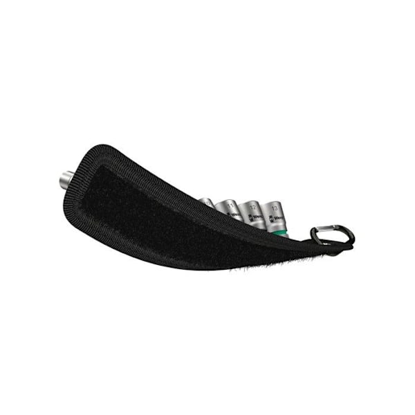 Wera 05003883001 bälte 4 Zyklop fyrkantshylsa set med 1-4" drivning, 9 delar, Svart, Set med 9 delar