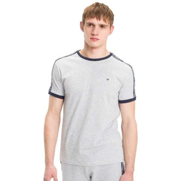 Herrkläder T-shirts Tommy Hilfiger Repeat Logo Tejp Grå S